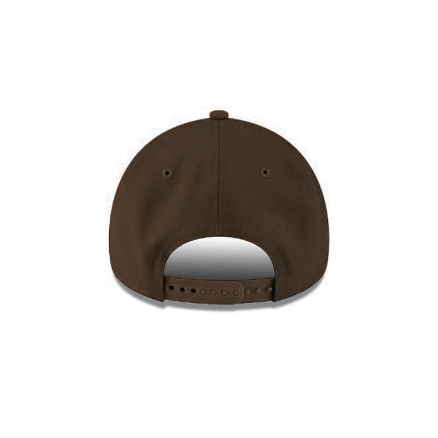 Gorra New Era 9FORTY Los Angeles Dodgers · Café · 100 aniversario — Detalle