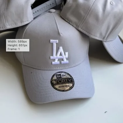 Gorra New Era 9FORTY Los Angeles Dodgers · Gris · Logo LA