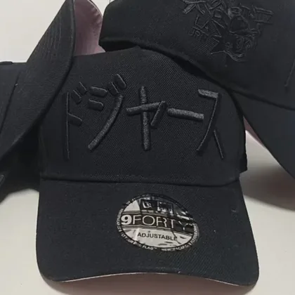 Gorra New Era 9FORTY Los Angeles Dodgers · Negra · Dodgers en japonés