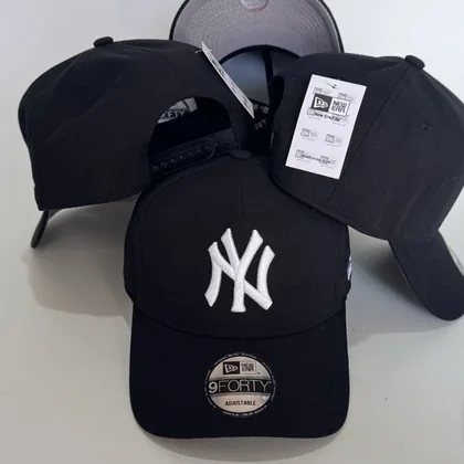 Gorra New Era 9FORTY New York Yankees · Negra · Logo NY