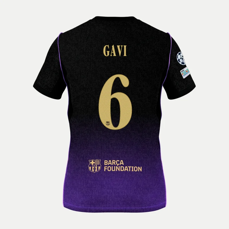 Camiseta Barcelona Visitante · Gavi