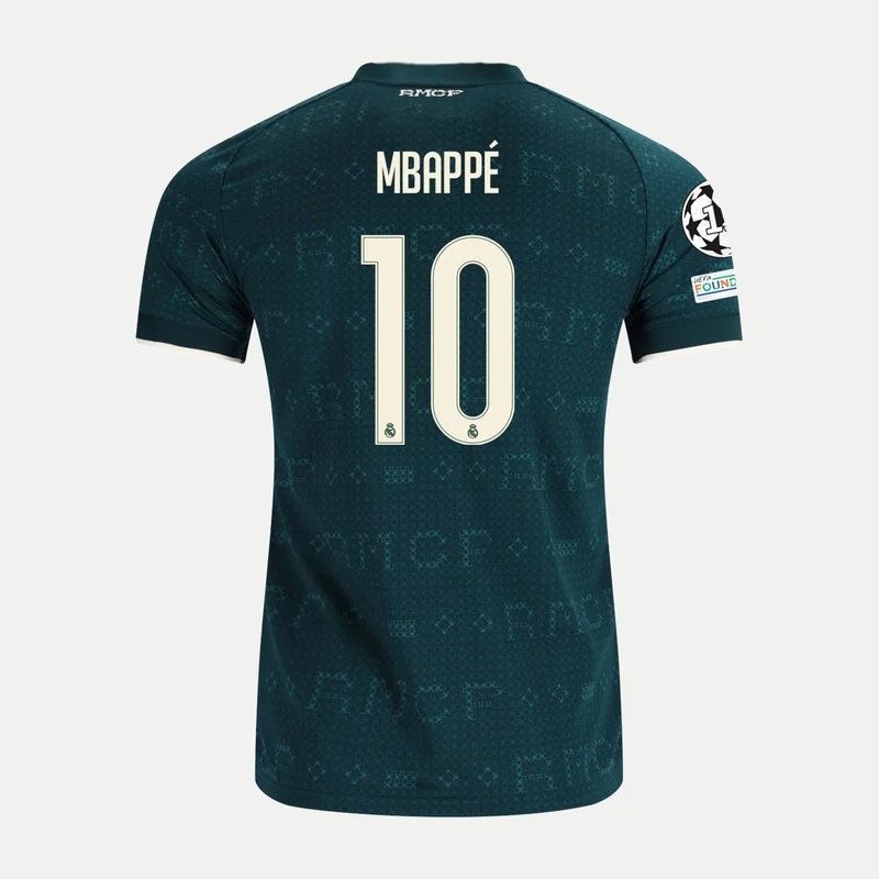 Camiseta Real Madrid Visitante · Kylian Mbappé